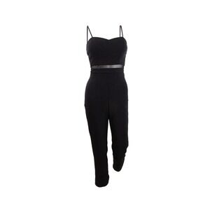 NWT Emerald Sundae Junior Girls Small Black Jumpsuit Mesh‎ Waist Party Elegant